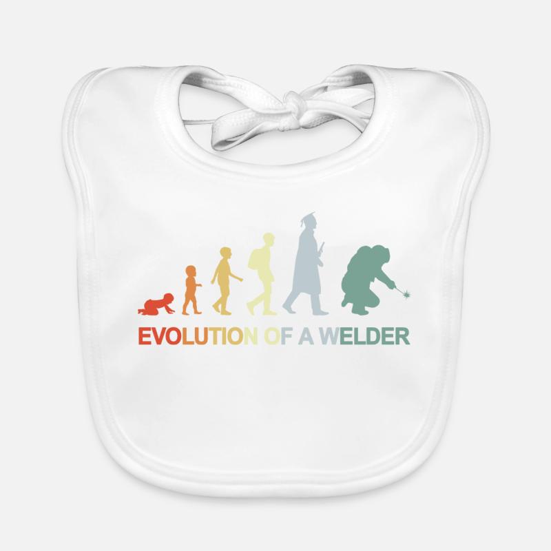 Évolution du soudage vintage Bavoir bio Bébé