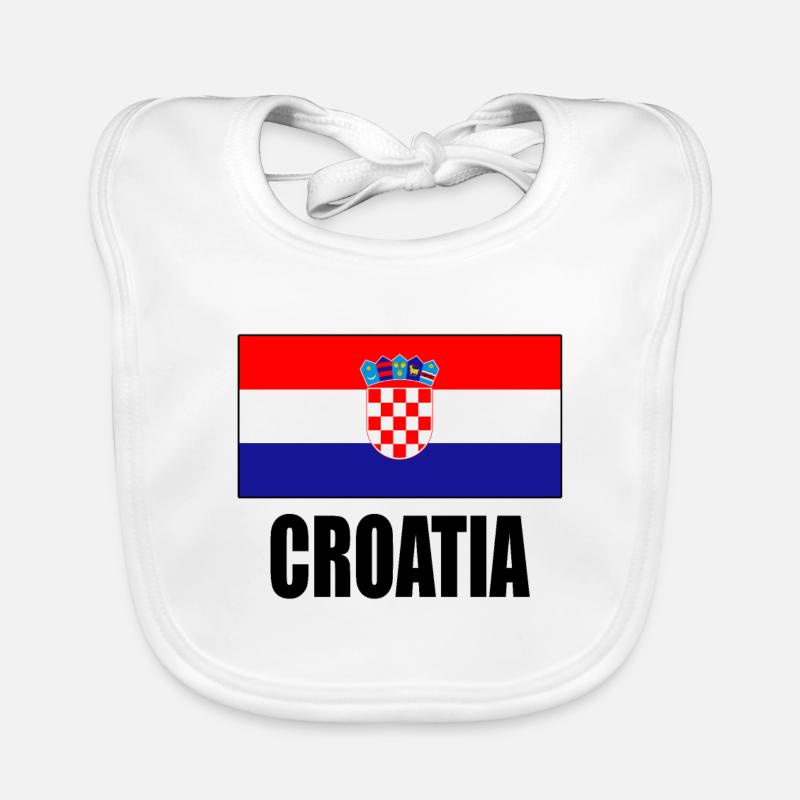 Flagge Kroatiens Baby Bio-Lätzchen
