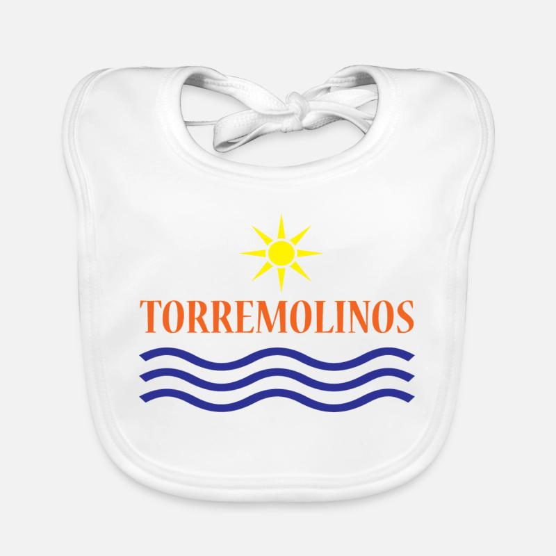 TORREMOLINOS-Eau du Soleil+Texte Bavoir bio Bébé