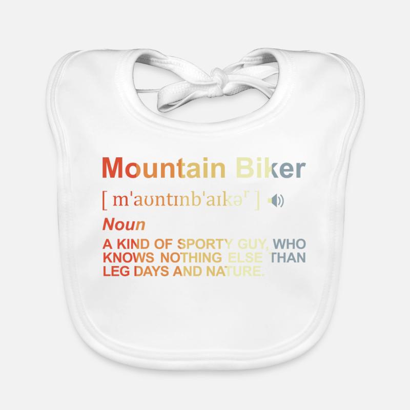 Mountain biker definition Organic Baby Bibs