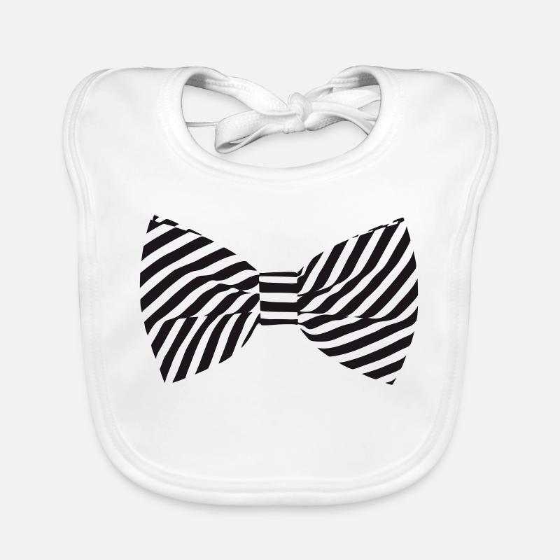 Zebra Bow Tie Organic Baby Bibs