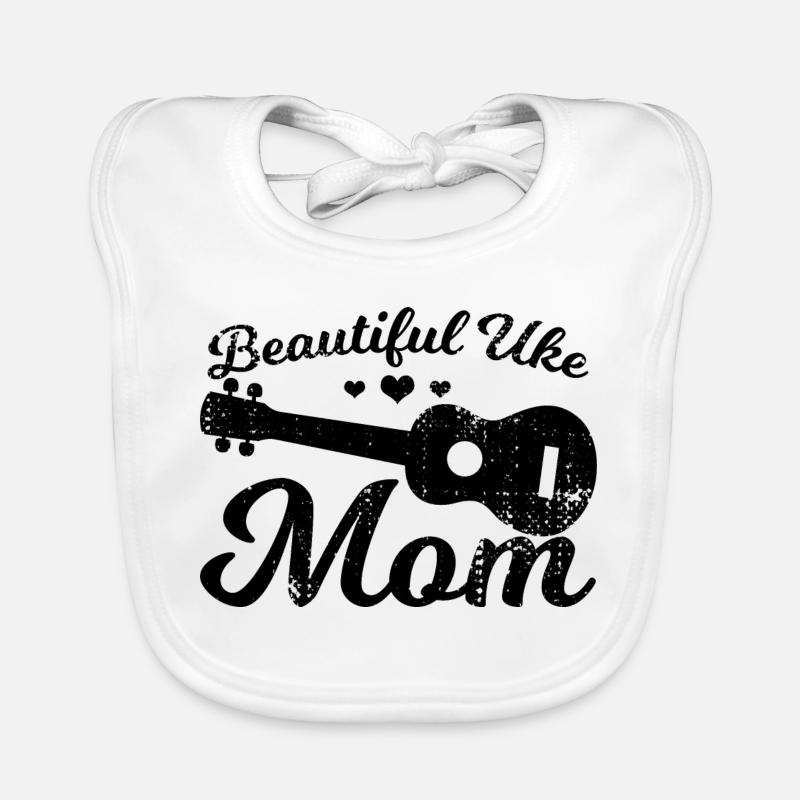 Schöne Ukulele Mama Baby Bio-Lätzchen