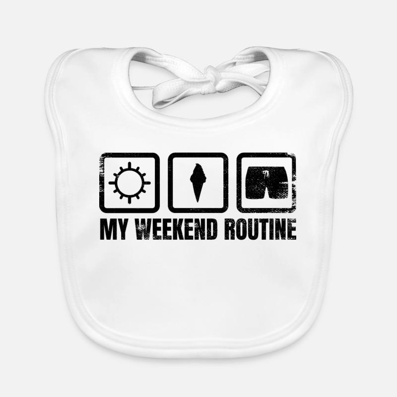 Ice Cream Weekend Organic Baby Bibs