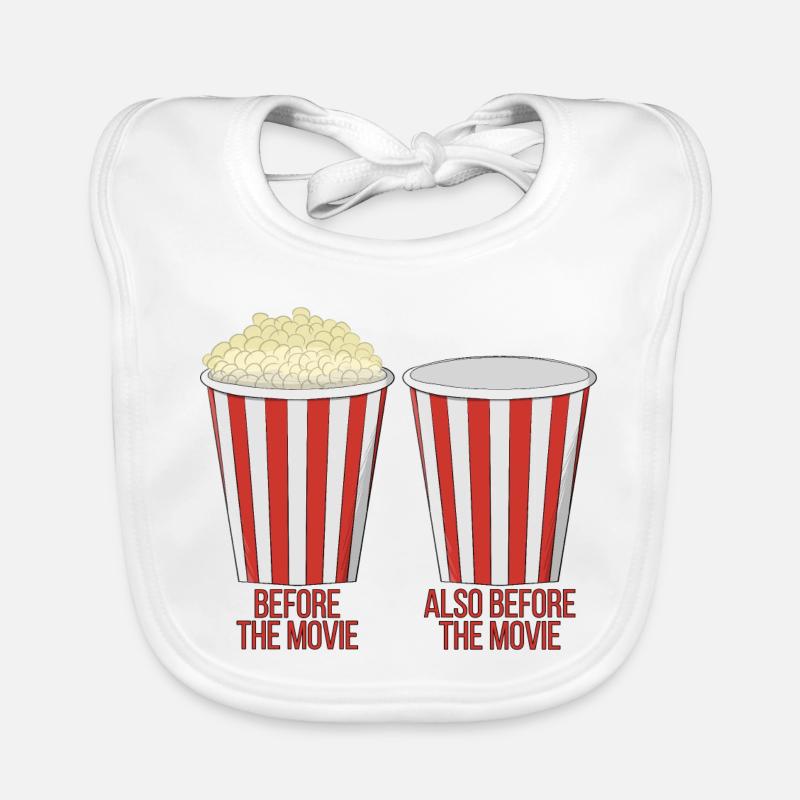 Popcorn at the cinema Organic Baby Bibs