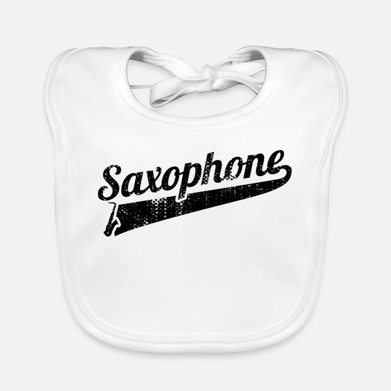 Saxophone Organic Baby Bibs