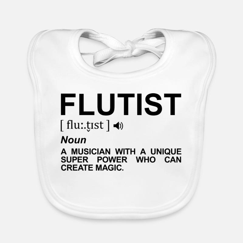 Flutist Term Organic Baby Bibs