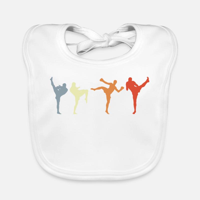 Vintage Kickboxer Organic Baby Bibs