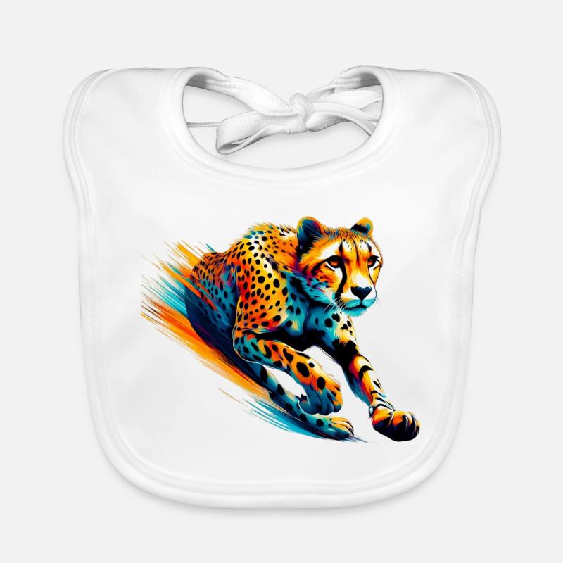 Gepard - Baby Bio-Lätzchen - Weiß