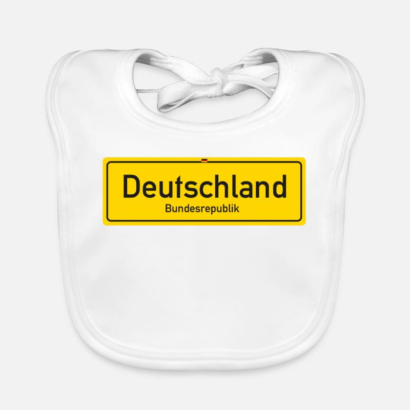 Germany country nameplate Organic Baby Bibs