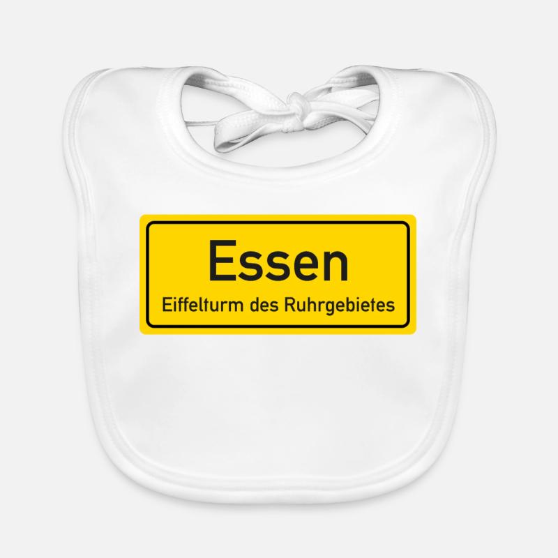 Nom de lieu d’Essen allemagne Bavoir bio Bébé