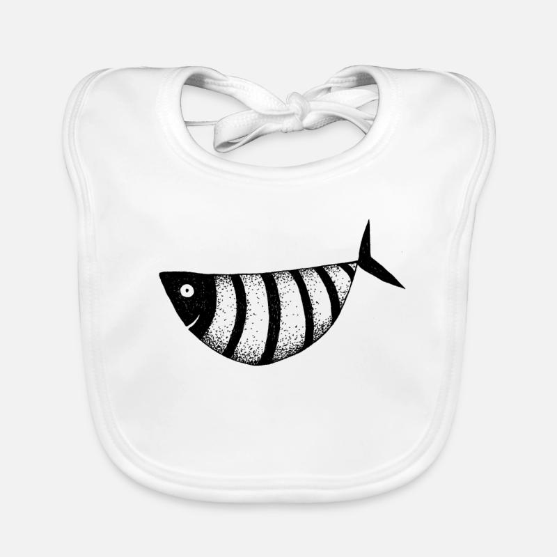 Fisch lustig Baby Bio-Lätzchen