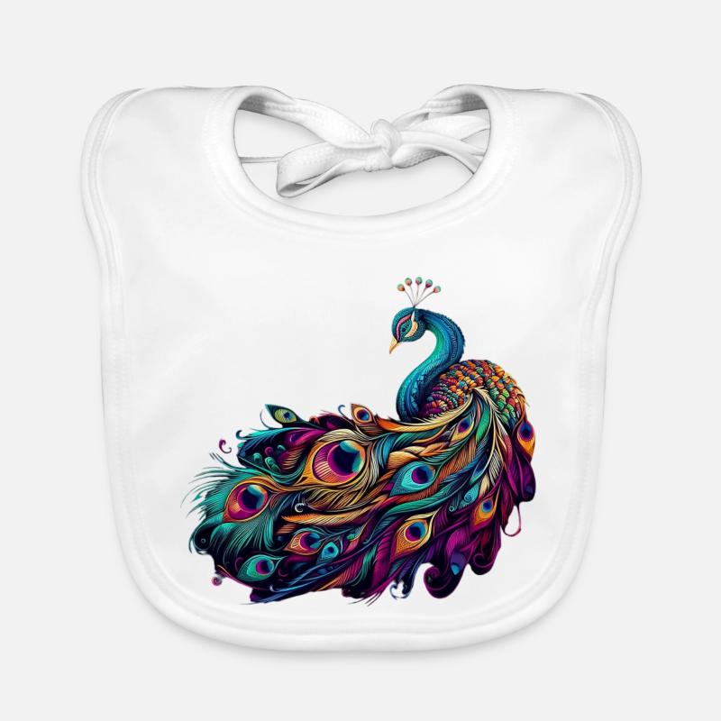 Pfau Baby Bio-Lätzchen