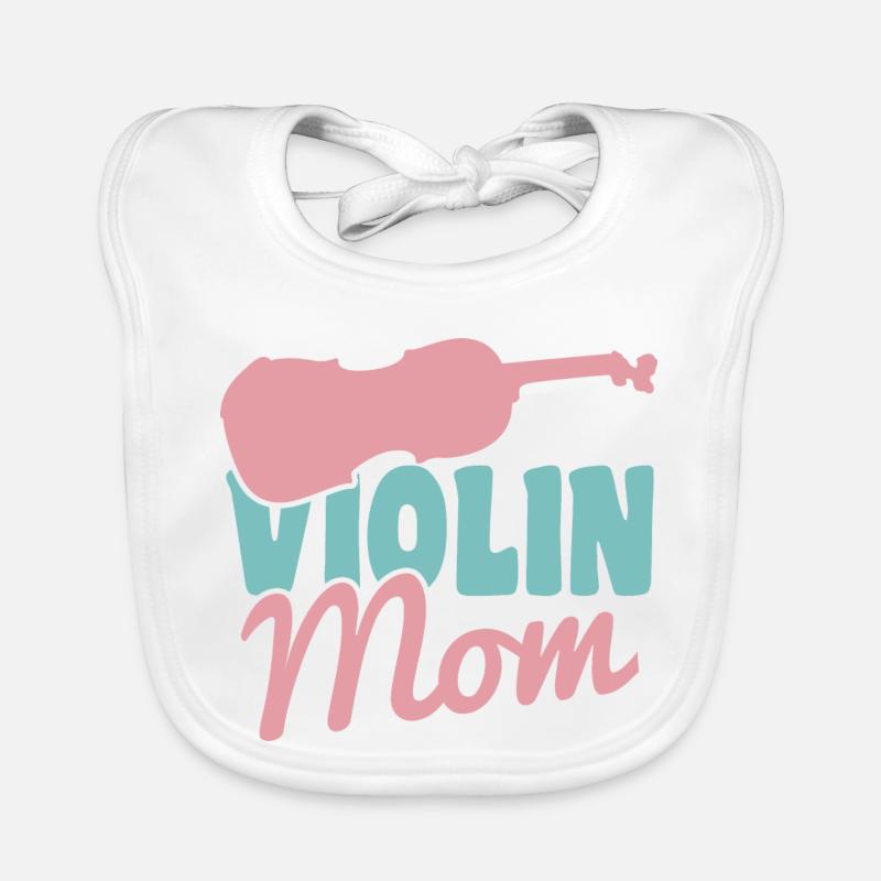 Violinspielerin Mutter Baby Bio-Lätzchen