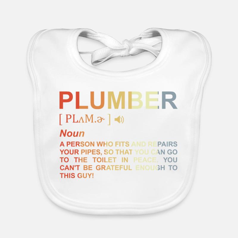 Plumber Term Organic Baby Bibs