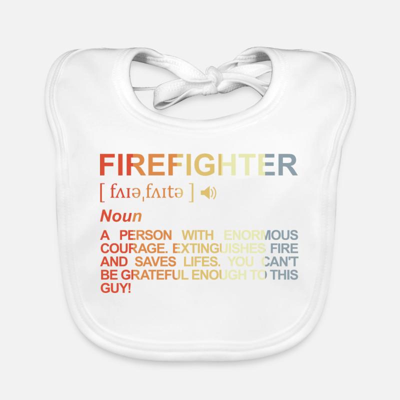 Firefighter Term Organic Baby Bibs