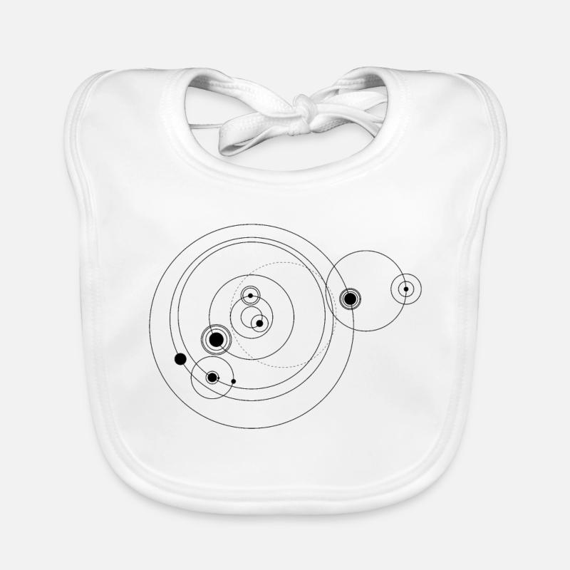 Solar system only (black) Organic Baby Bibs