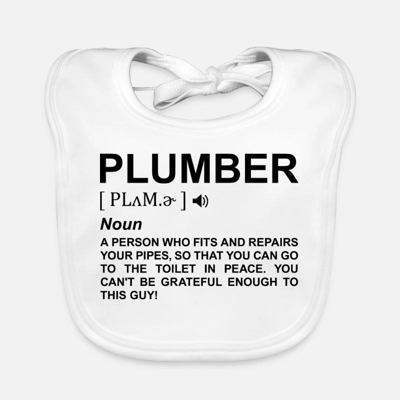 Signification du plombier Bavoir bio Bébé