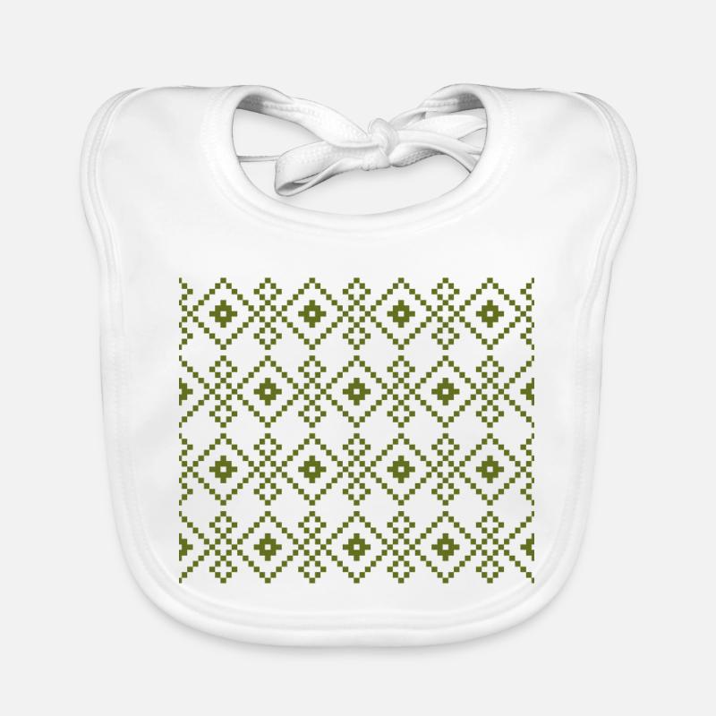 Weihnachtspullover (grün) Baby Bio-Lätzchen