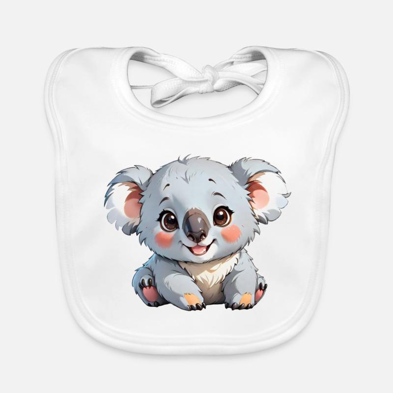 Koala de dessin animé mignon Bavoir bio Bébé