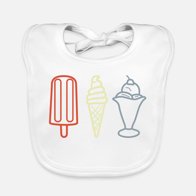 Coupes glacées Bavoir bio Bébé