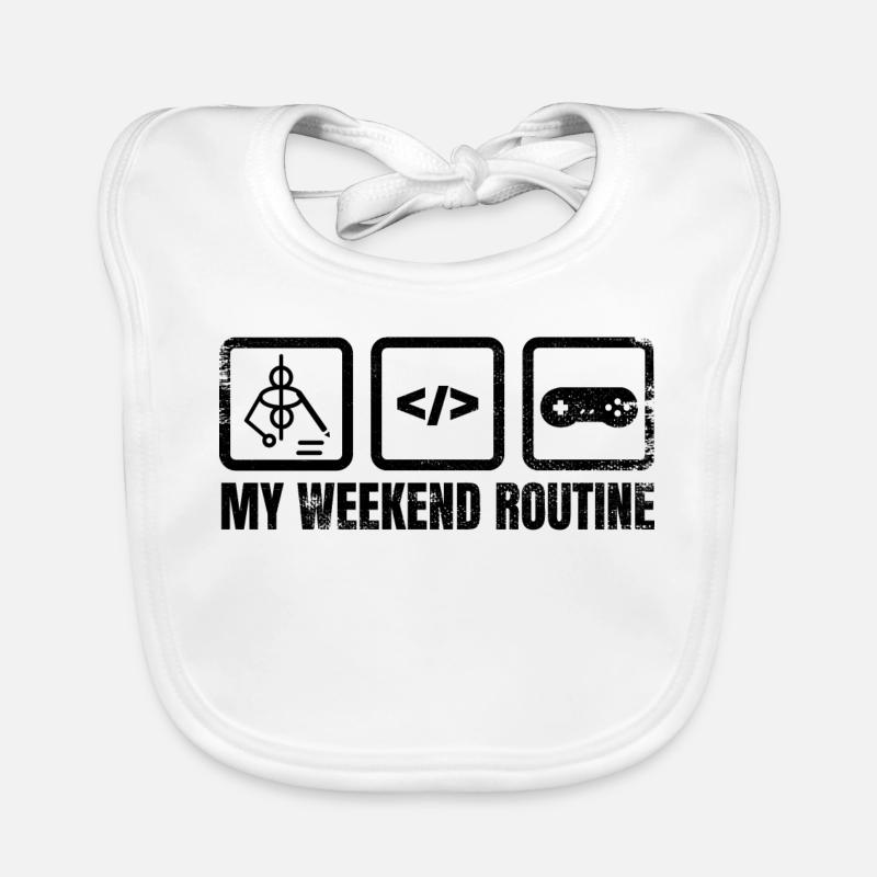 Routine du week-end du concepteur de jeux Bavoir bio Bébé