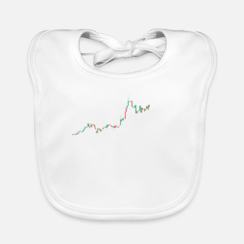 Pulse Chart Heartbeat Finance Organic Baby Bibs