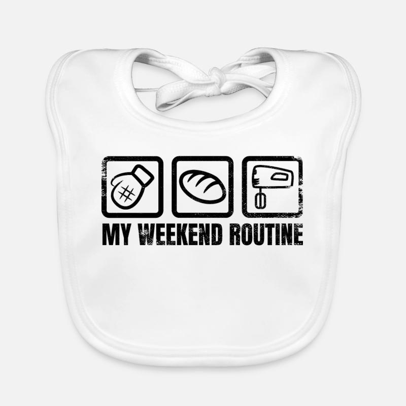 Wochenende eines Bäckers Baby Bio-Lätzchen