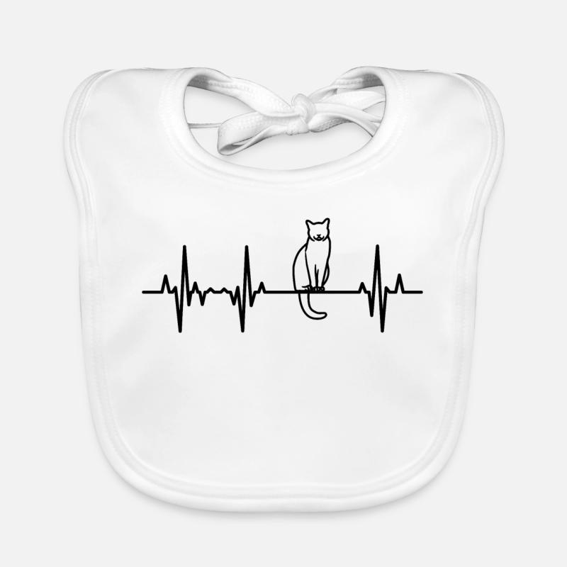 Rythme cardiaque de l’ECG du chat Bavoir bio Bébé