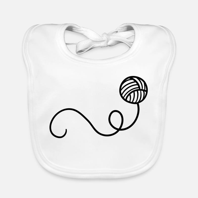 Cartoon Wool Ball Organic Baby Bibs