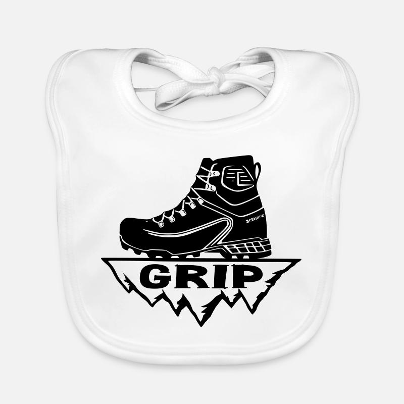Wanderschuh [Schwarz] Baby Bio-Lätzchen