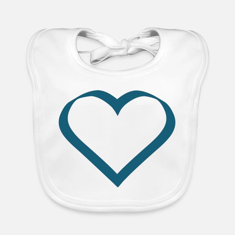 Saint-Valentin, Saint-Valentin, Saint-Valentin Bavoir bio Bébé