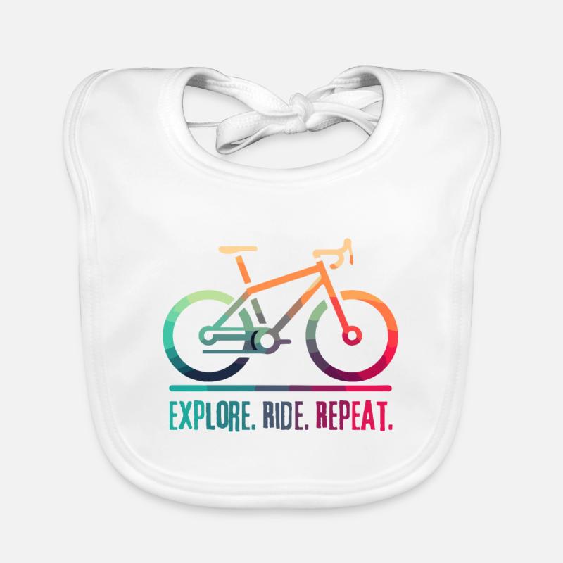 Explore Ride Repeat - ein Projekt für den Radfahrer Baby Bio-Lätzchen