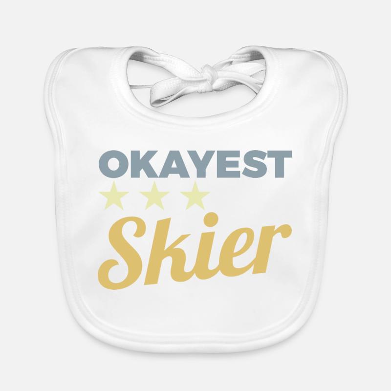 Average skier Organic Baby Bibs