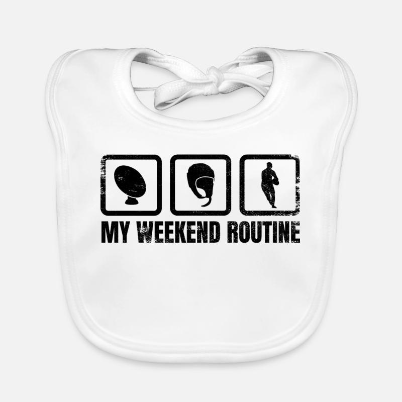 Horaire du week-end des joueurs de rugby Bavoir bio Bébé