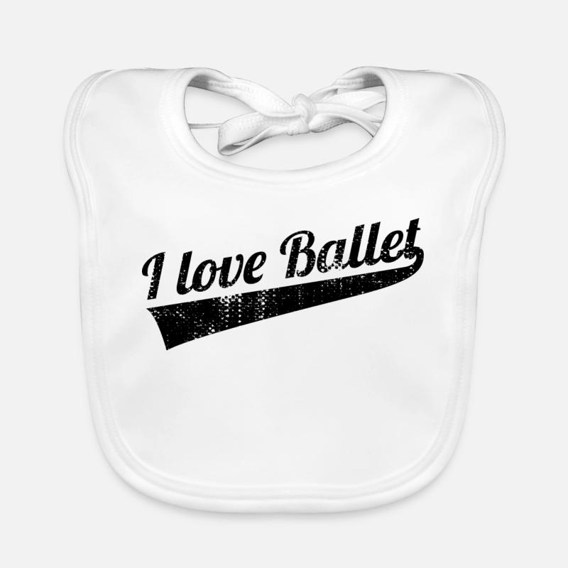 J’aime le ballet Bavoir bio Bébé