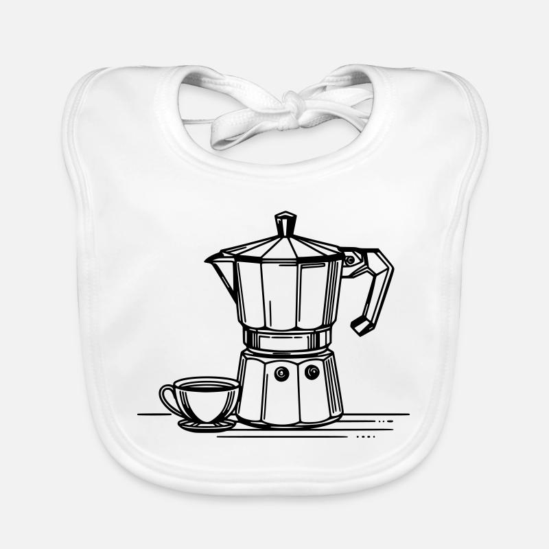 Bialetti - Baby Bio-Lätzchen - Weiß