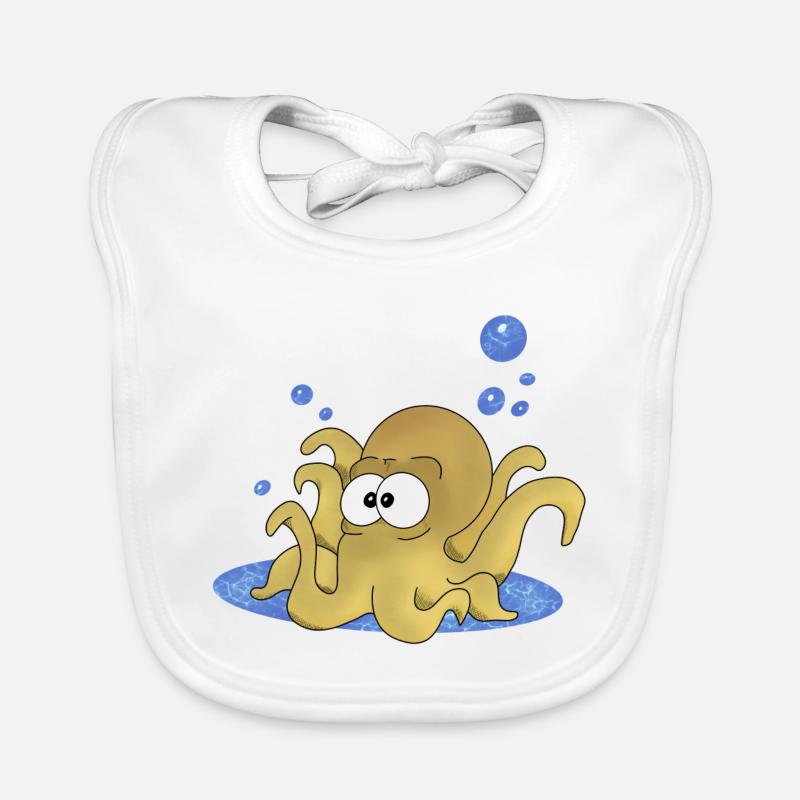 Octopus Organic Baby Bibs