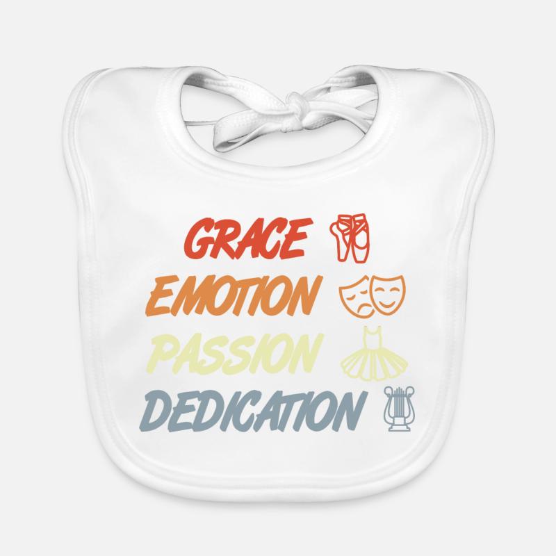 Grace Emotion Passion Dedication Organic Baby Bibs