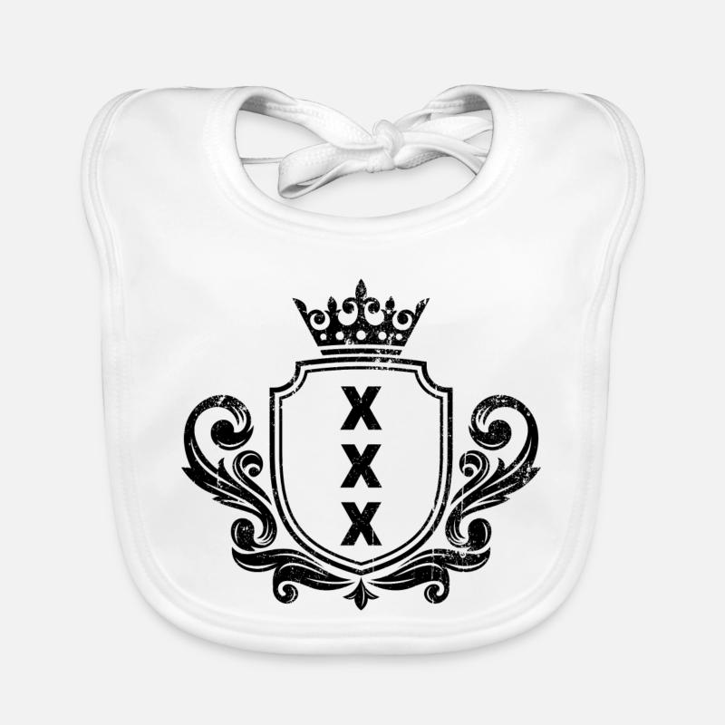 Drapeau d’Amsterdam xxx Bavoir bio Bébé