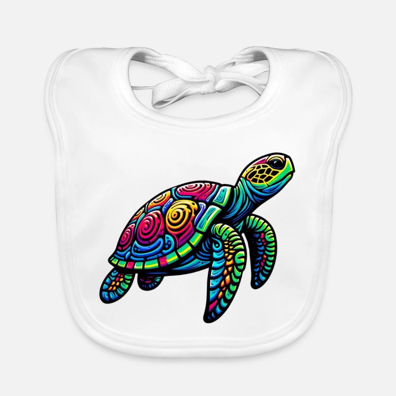 Sea turtle Organic Baby Bibs