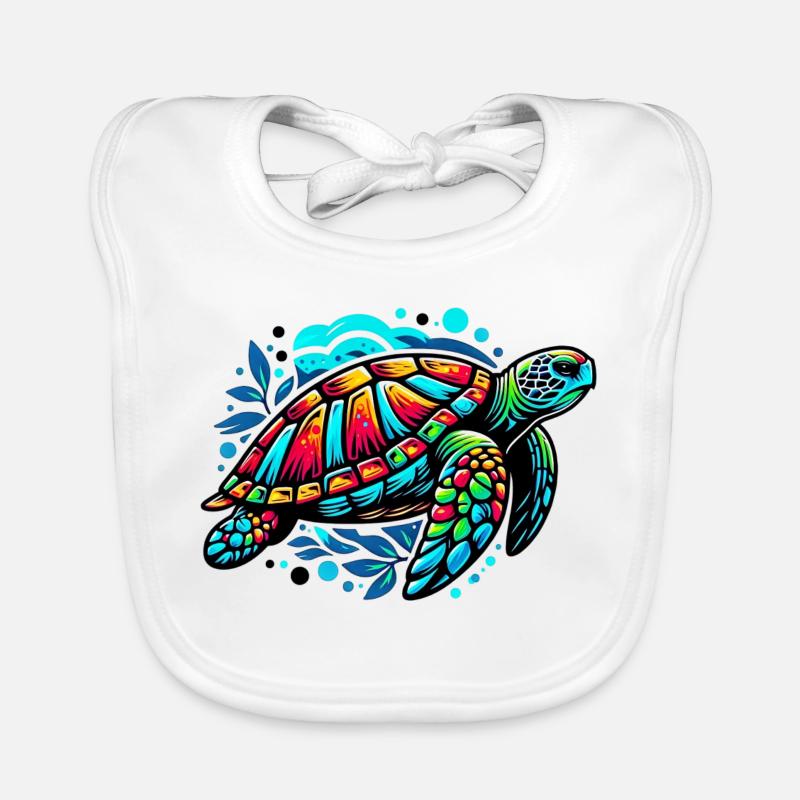 Sea turtle Organic Baby Bibs