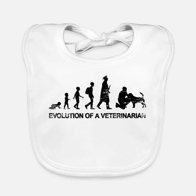 Evolution eines Tierarztes Baby Bio-Lätzchen