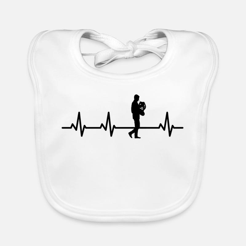 Hornist Pulse Rate ECG Organic Baby Bibs