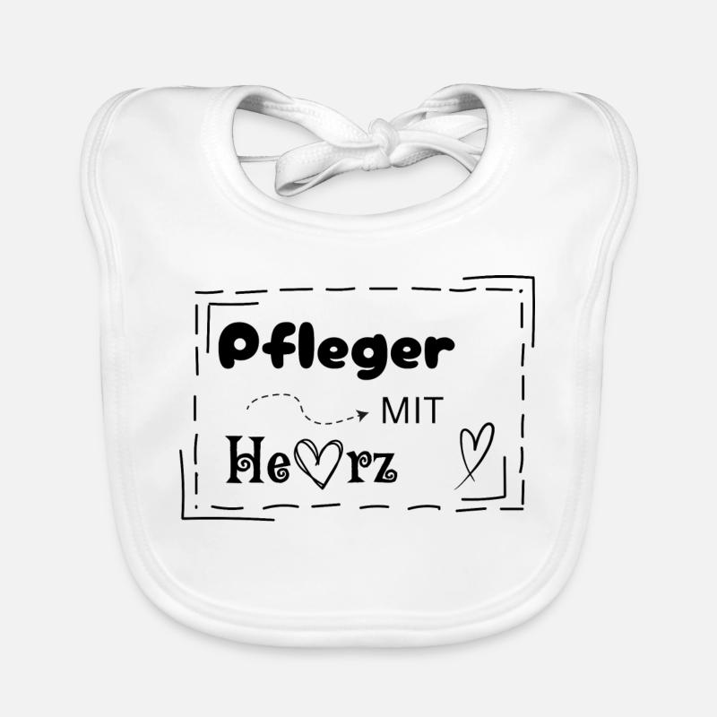 Pfleger mit Herz Baby Bio-Lätzchen