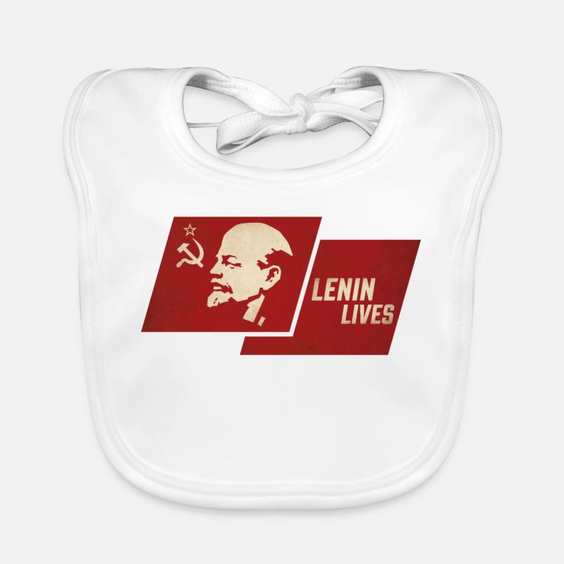 Lenin Lives Flag Bavoir bio Bébé
