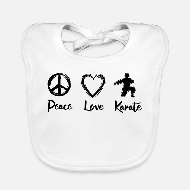 Karate Love Organic Baby Bibs