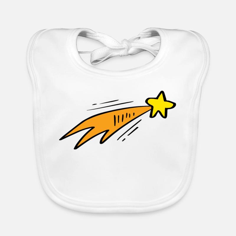 Fusée néon Star Trail Bavoir bio Bébé