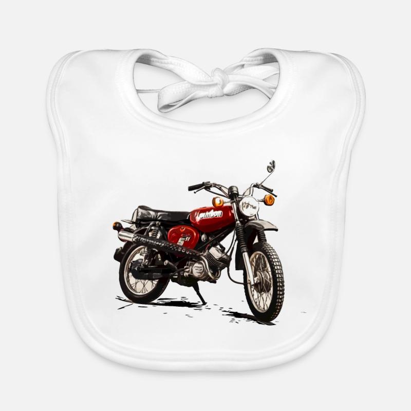 S51 Enduro Simson Motorcycle Organic Baby Bibs