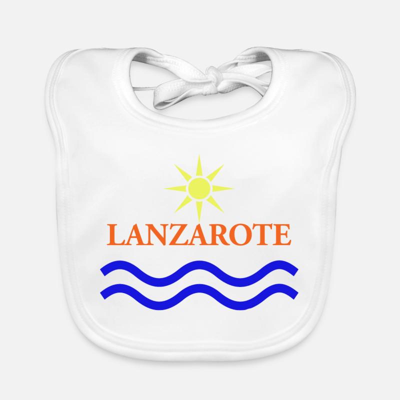LANZAROTE-Iles Canaries-Espagne Bavoir bio Bébé