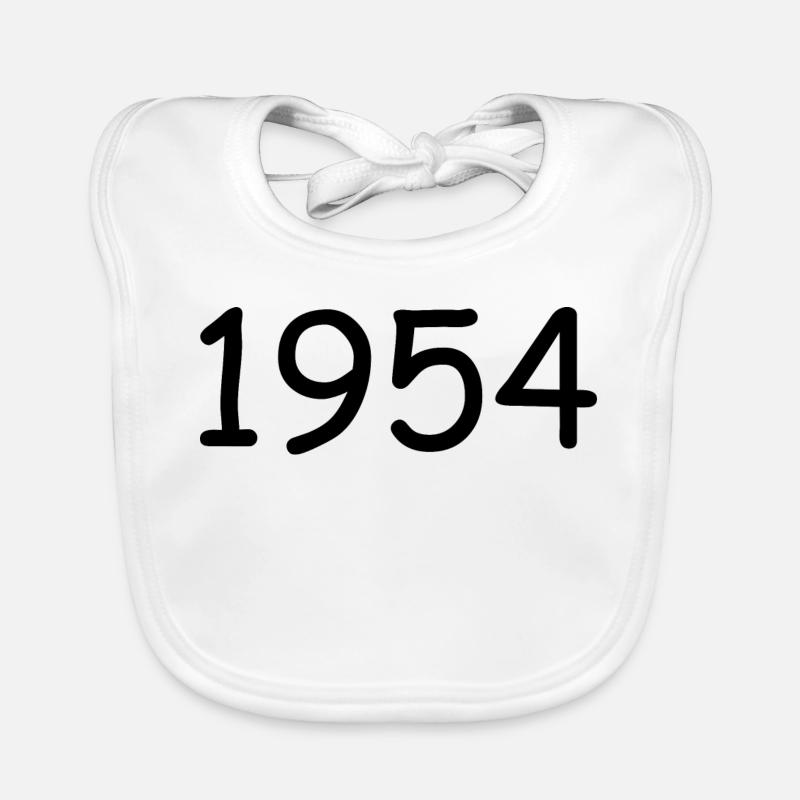 1954 70e anniversaire anniversaire modèle noir Bavoir bio Bébé